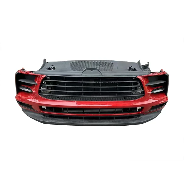 

For Macan Front Bumper Headlights Grille Grill Frame Fan Radiator Parking Sensor Wiring Harness