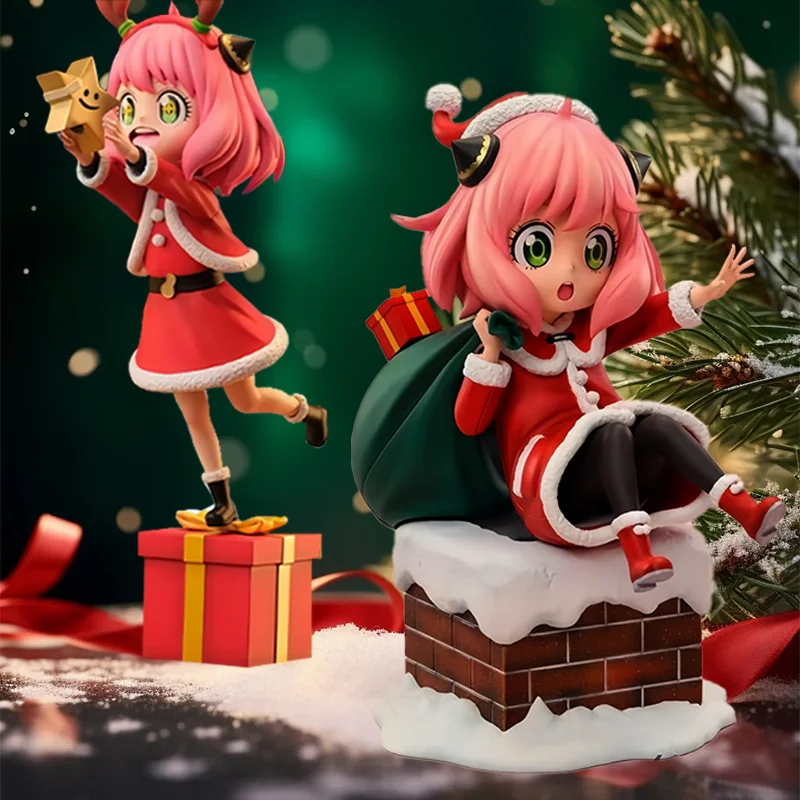 

Bandai HOT SPY×FAMILY anime figure Anya Forger Santa Claus Pick up stars action figure Christmas Gift Collection Model Doll