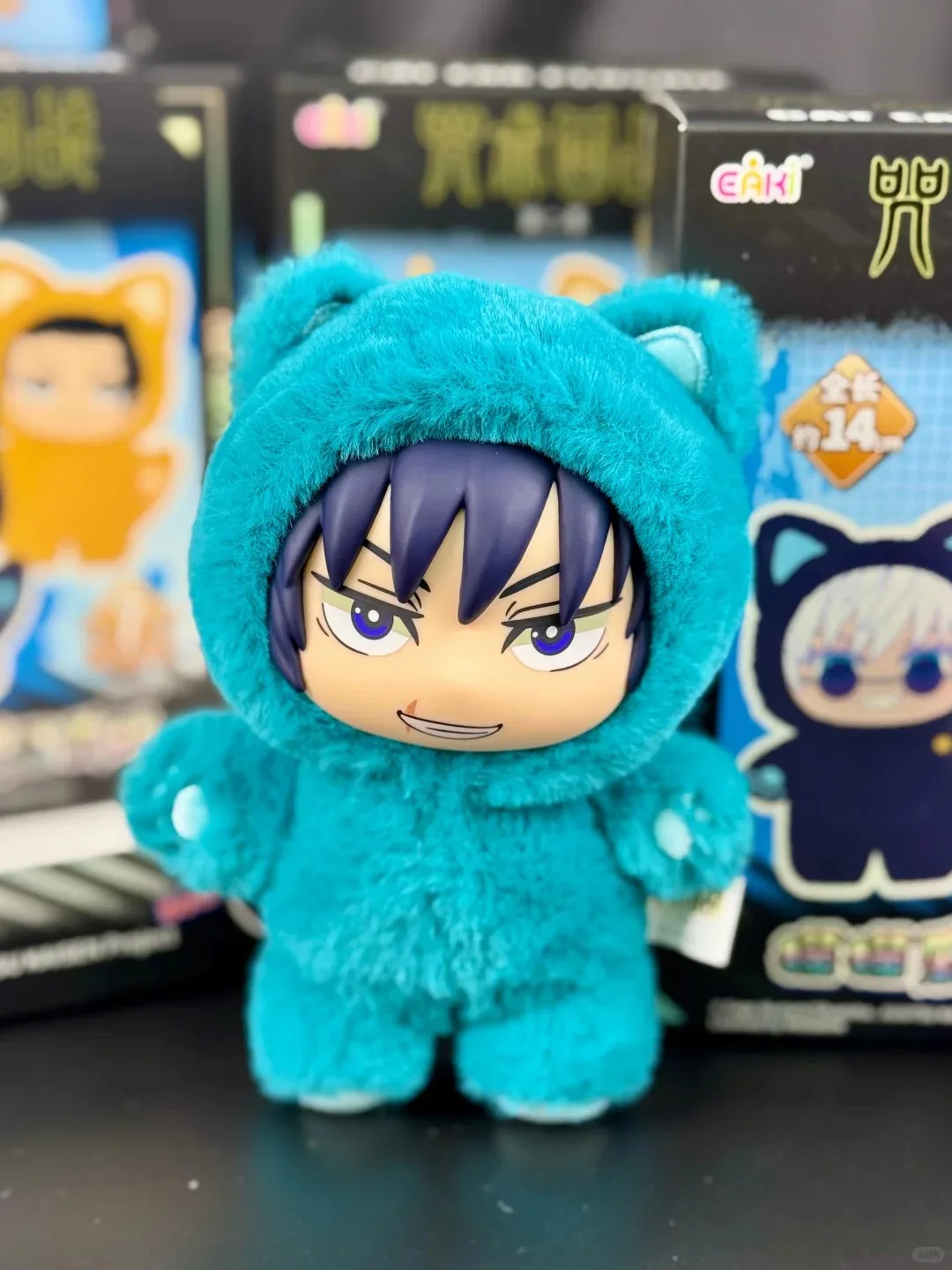 반다이 Jujutsu Kaisen 2 고양이 귀 플러시 시리즈 블라인드 박스 미스터리 박스 애니메이션 피규어 룸 장식 컬렉션 어린이 선물！！！