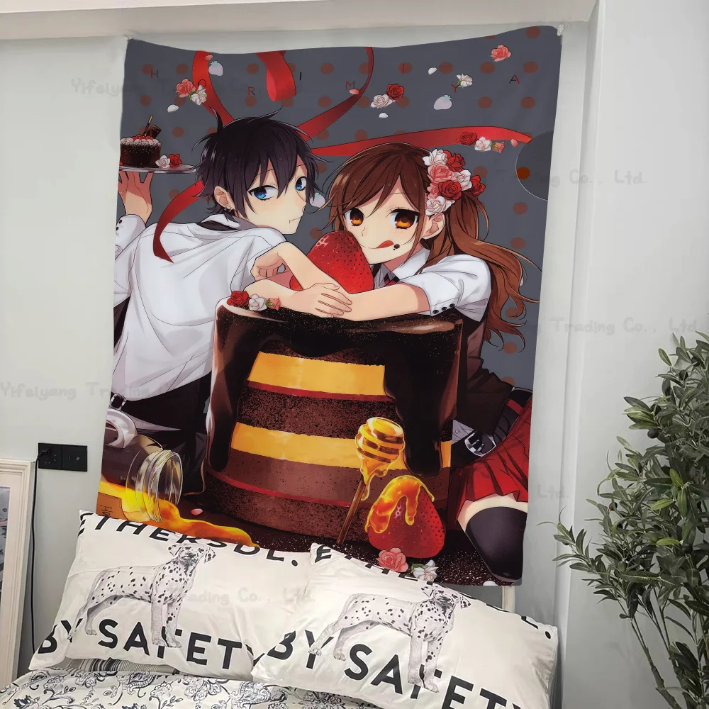 

Japanese Anime Horimiya Tapestry Art Printing Cheap Hippie Wall Hanging Bohemian Wall Tapestries Mandala Art Home Decor