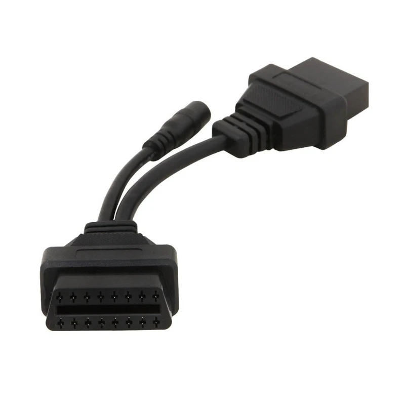 Para mitsubishi 12 pinos para 16 pinos fêmea obd 2 ferramenta de extensão do carro cabo obd para mitsubishi 12pin obd2 conector alta qualidade