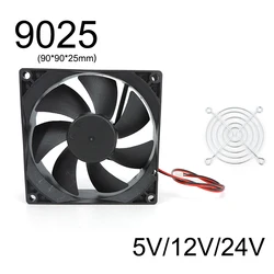 9025 9cm 90mm Guard Metal Grill double ball bearing cooling fan 12V 0.40A AFB0912VH wind capacity for Delta 90*90*25mm