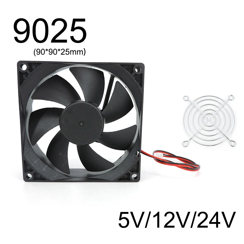 9025 9cm 90mm osłona metalowa kratka podwójne łożysko kulkowe wentylator chłodzący 12V 0,40A AFB0912VH pojemność wiatru dla Delta 90*90*25mm