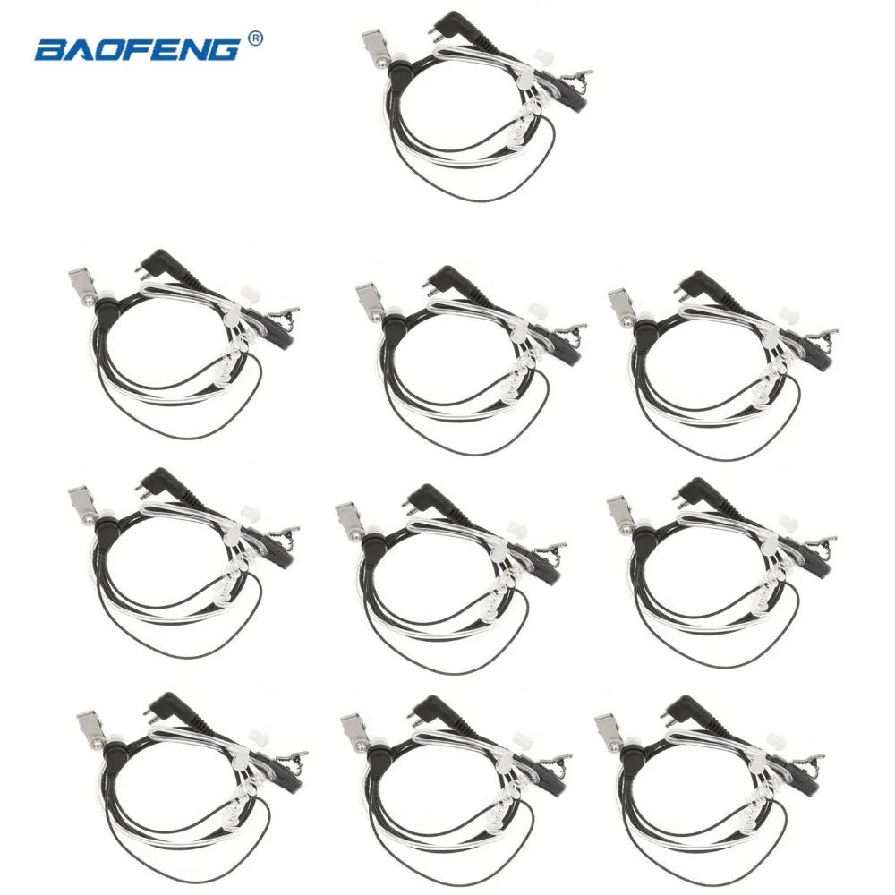 Microfone Tubo de ar para Motorola Gp68 Gp88s Ep450 Gp300 Cp180 Cp200 Rádio Acessório Baofeng Pinos 10 Pcs