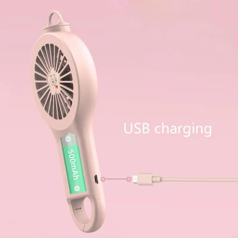 D0AB Portable Handheld Mini USB -вентилятор Портативный вентилятор Перепрей Перезаряжаемый 3 передачи
