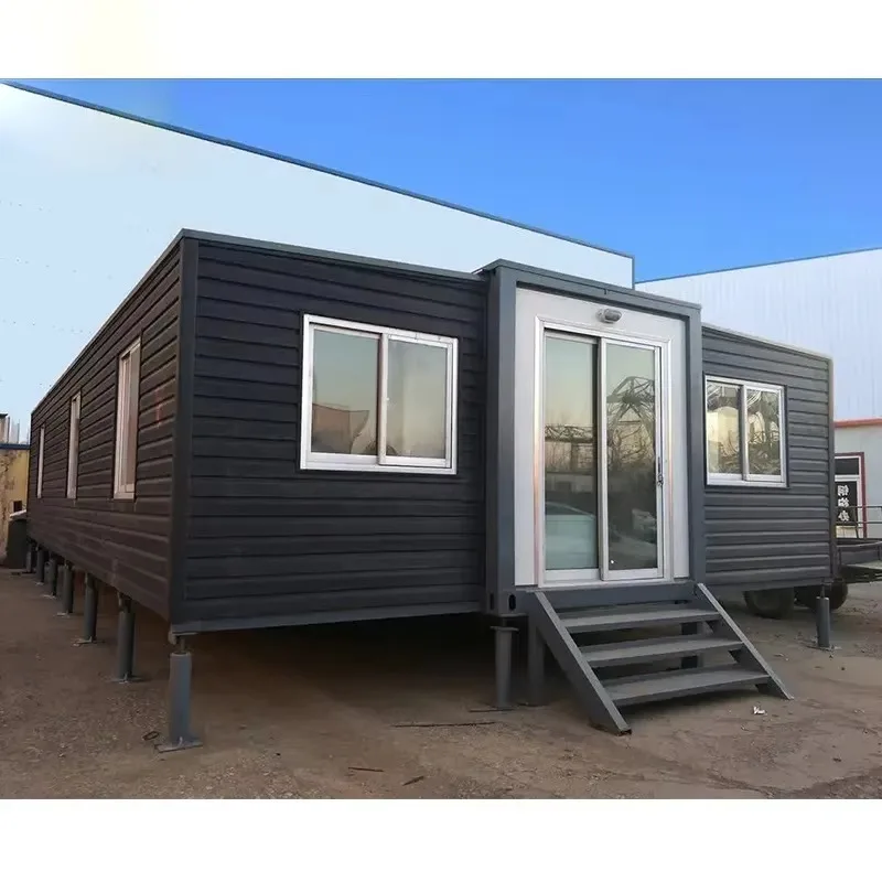 Steel Structure Foldable Container Home Expandable Prefab 20ft Portable Tiny House Cabin Office