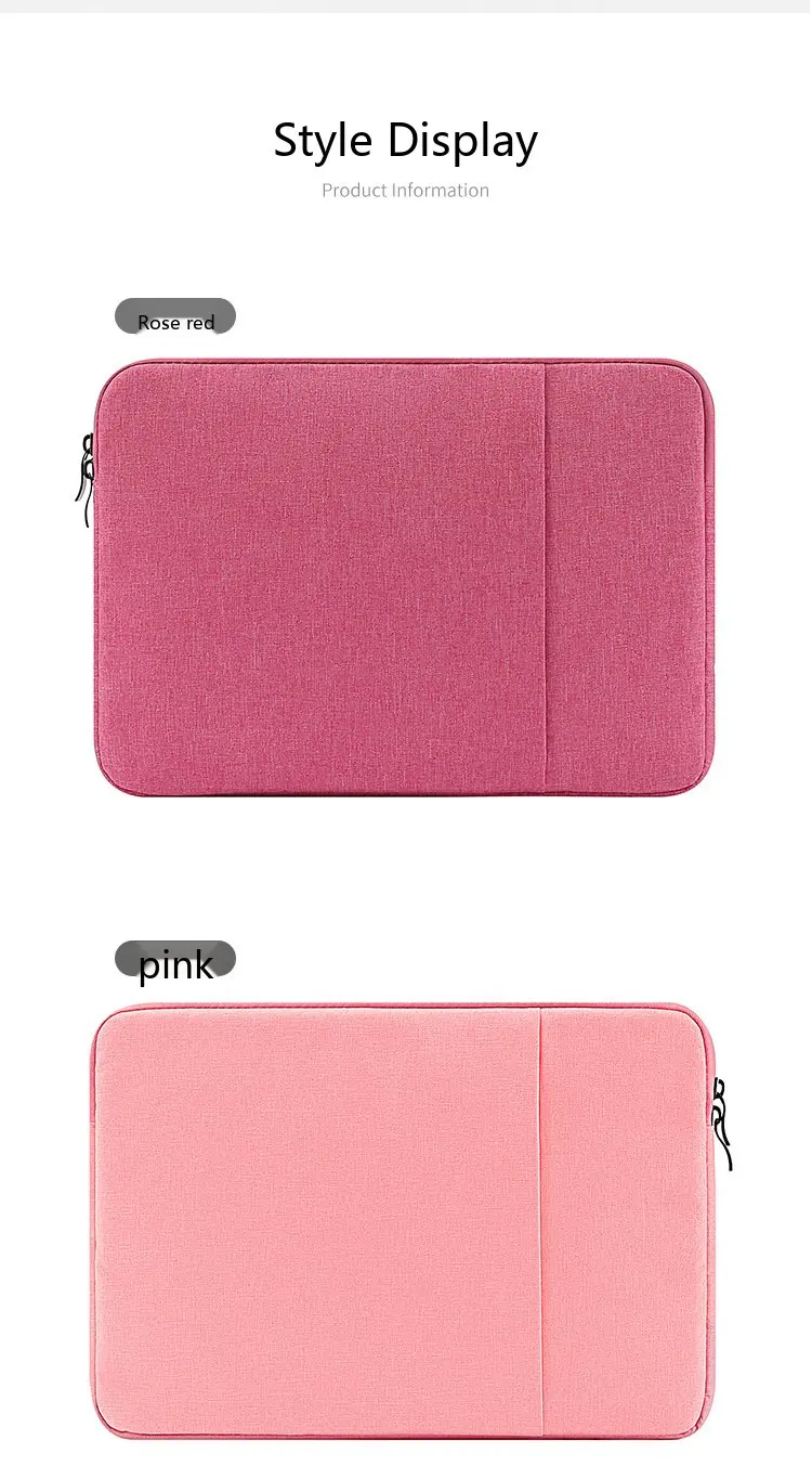 Oxford Laptop-Hülle 8-17 Zoll Schutztasche für Notebooks mit Baumwollfutter – Detail 10