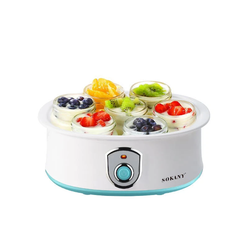 7 أكواب 1200 مل صانع الزبادي ميلك شيك مربى الآيس كريم صانع بودنغ الزبادي