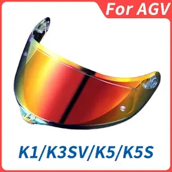 AGV K5 K3SV K1 오토바이 헬멧 바이저 Casco Moto K1 바이저 커패시턴스 K3SV Visera K5 렌즈 앞 유리 용 풀 페이스 헬멧 바이저