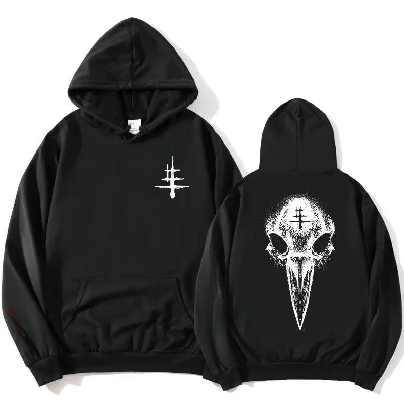 SleeplessEmpire Sudadera con capucha banda de Rock Lacuna Coil sudaderas de manga larga estilo callejero moda Otoño polar hombres jerseys Sudaderas