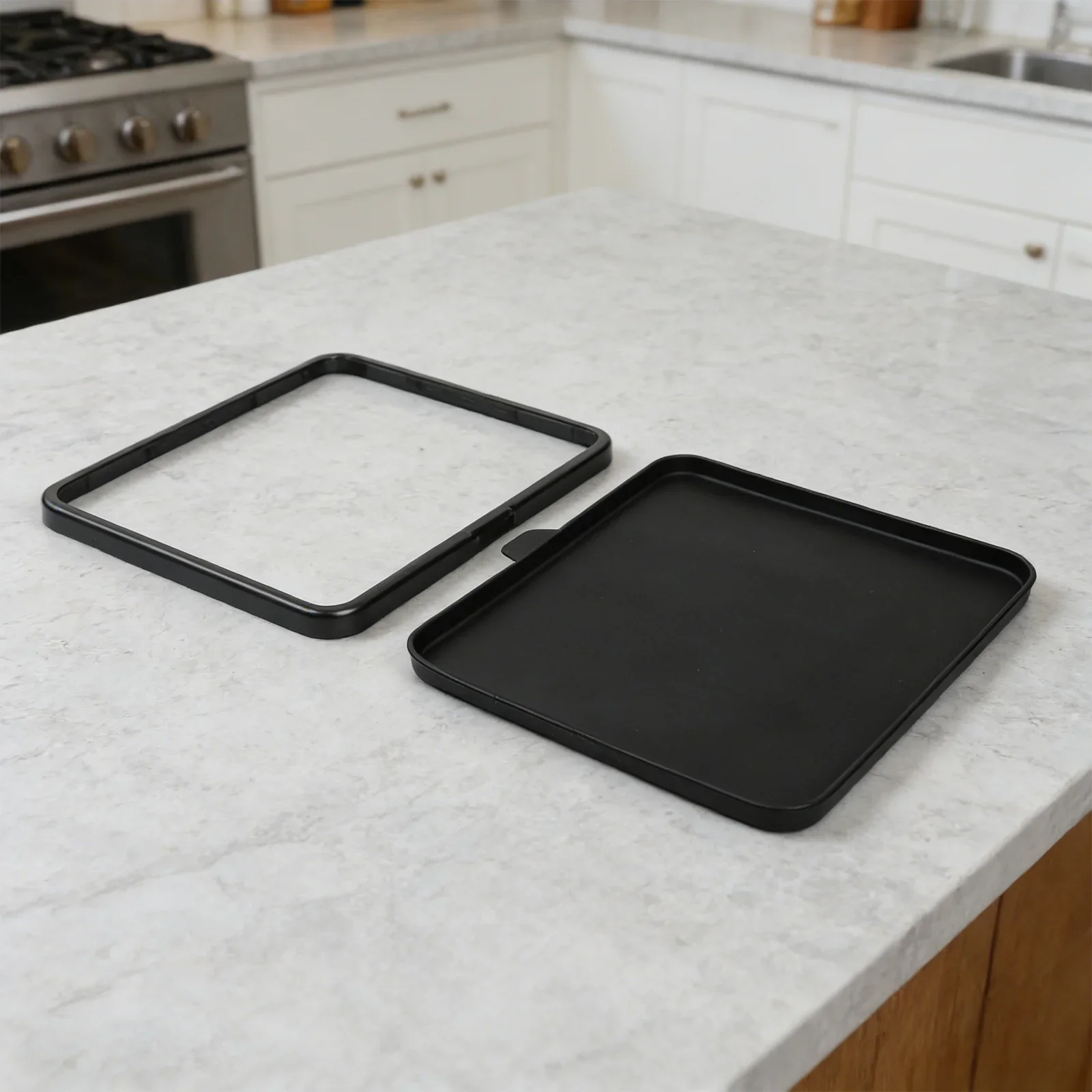 Screen Protector Set for Thermomix For TM7 Including Silicone Cover and Contoured Frame to Match Original Device Dimensions
