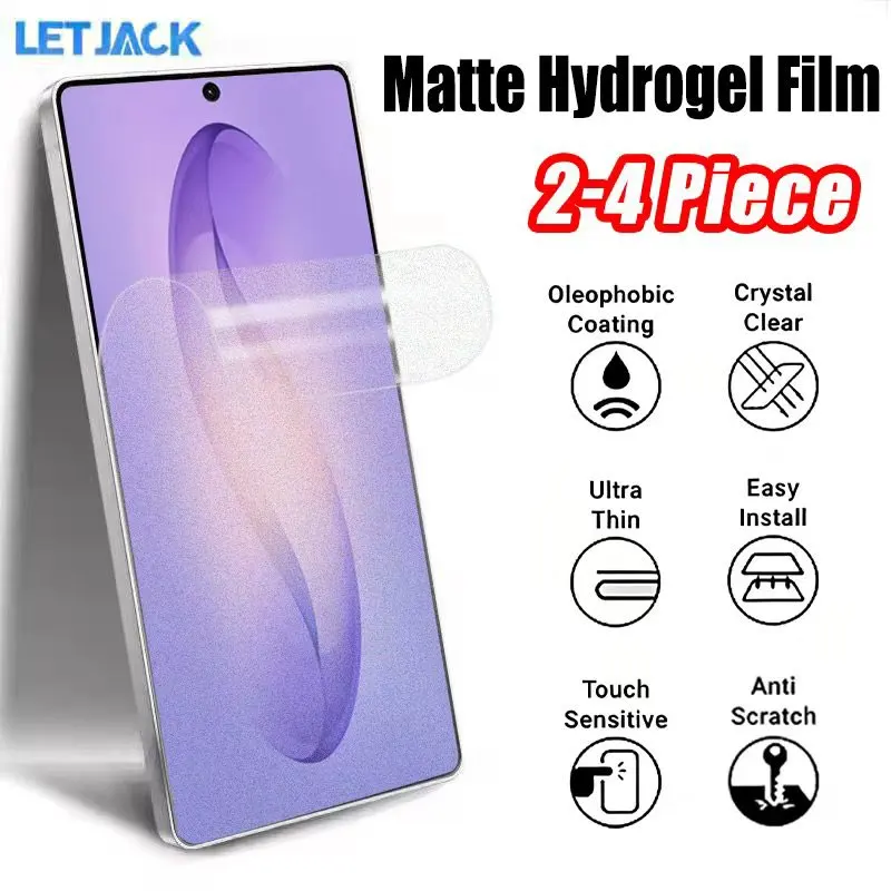 

2-4Piece Soft Silicone Matte Hydrogel Film for Samsung Galaxy S26 Ultra Screen Protector for Samsung S26+ S26 Plus Not Glass