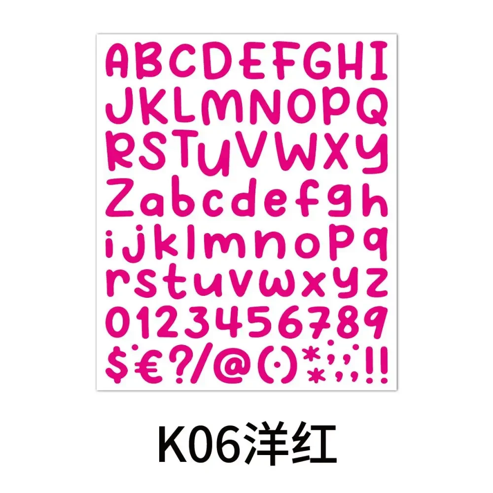 10Pcs 26 Alphabet A-Z Cartoon Planner Stickers Waterproof Colorful Creative DIY Letter Number Sticker For Kids Cup Laptop