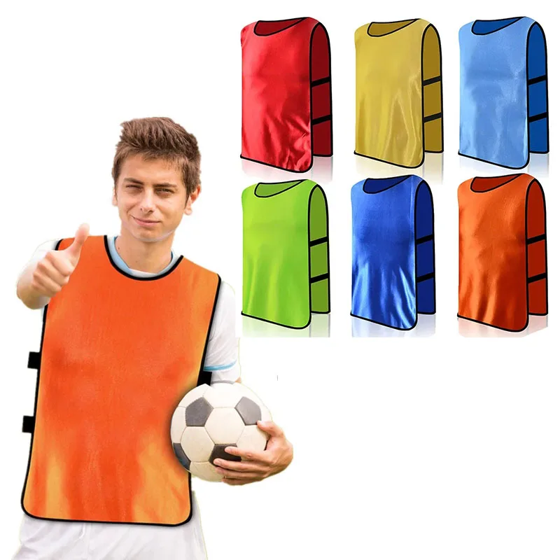 Adults Football Jersey Quick Drying Basketball Football Jerseys Soccer Vest Pinnies Practice Team Vest Training Sports Access