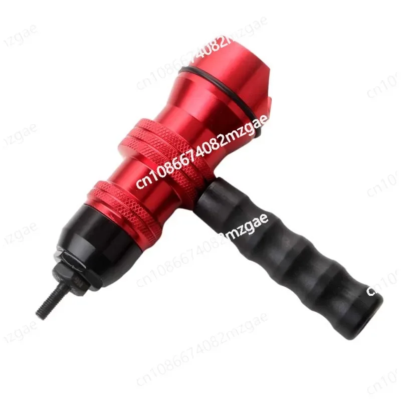 

Electric Rivet Gun Adapter, Gate Gun Electric Nut Rivet Adapter, Red Aluminum Alloy