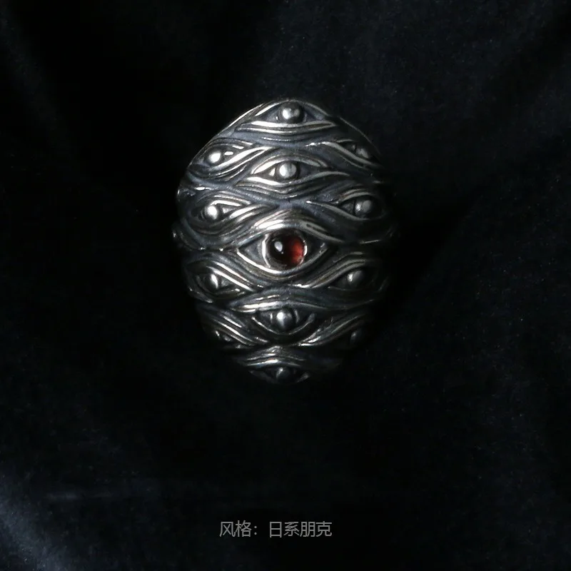 شيطان، وحش، شبح، خاتم ريترو، حلقات إكسسوارات ملابس الهيب هوب الليلية