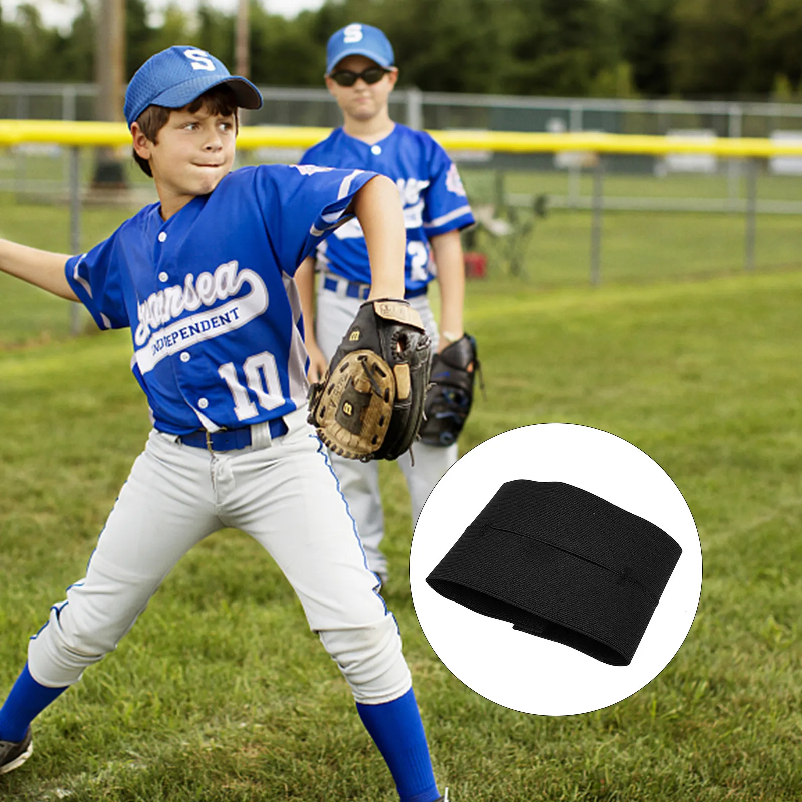Soft Elastic Baseball Glove Strap Breathable Soft Self-Adhesive Fixing Band Adjustable Sports Softball Pitcher Accessory