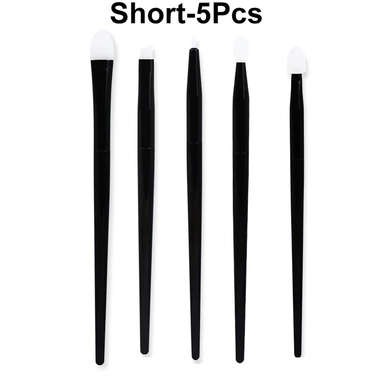 5Pcs Silicone Bevel Brush Eyeliner Brush Eyeshadow Brushes Make Up Lip Eyebrow Eyeliner Applicator Eye Shadow Make Up Brush Tool