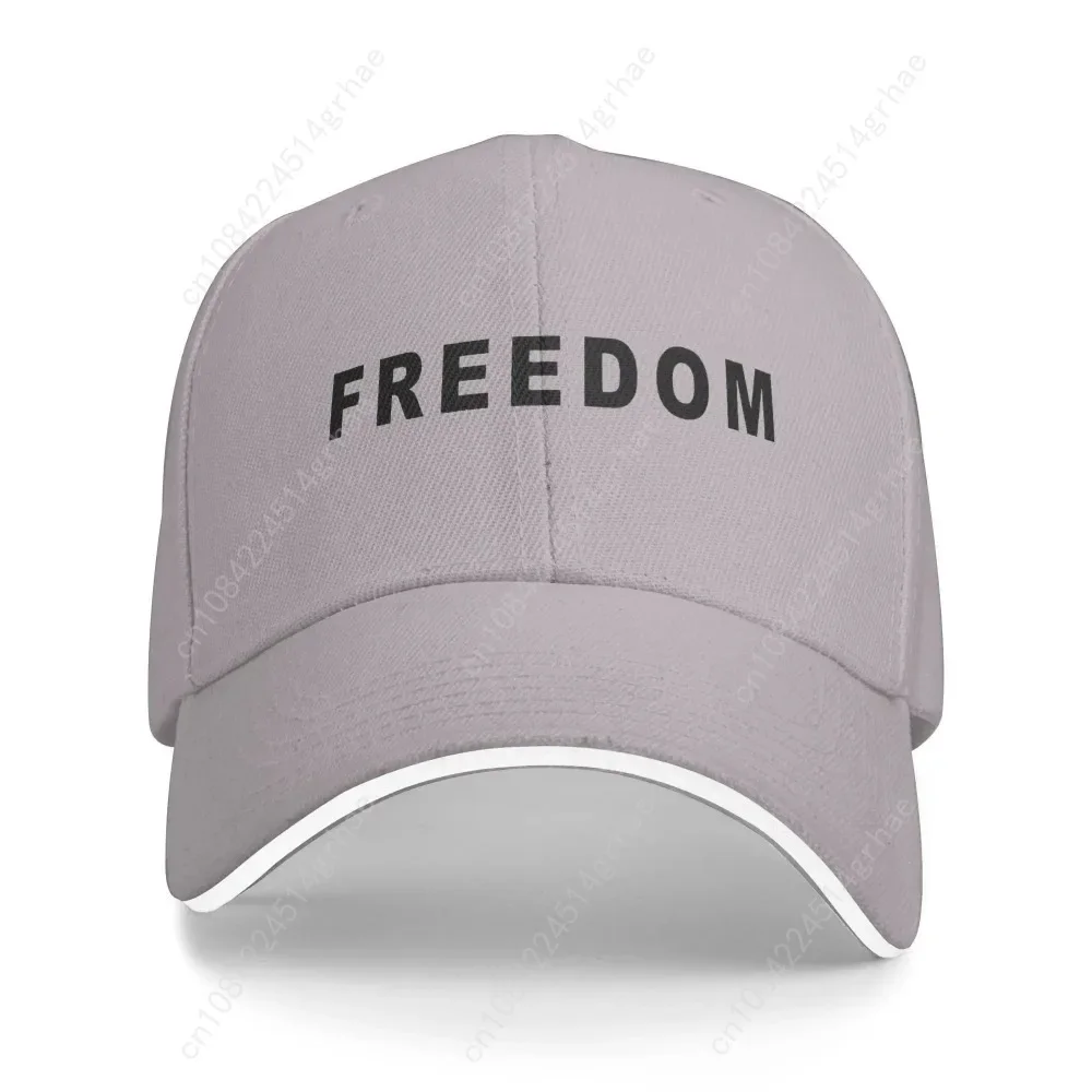 Freedom Print Baseball Cap Casual Unisex Men Hip Hop Hats Design Outdoor Gym Baseball Caps Gift Idea Fashion