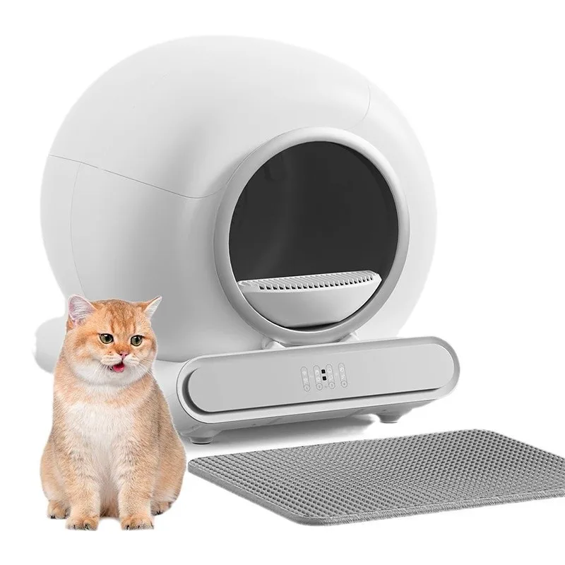 New Automatic Smart Cat Litter Box Automatic Cleaning and Deodorizing Cat Toilet Large Capacity Fully Enclosed Cat Litter Box view 3