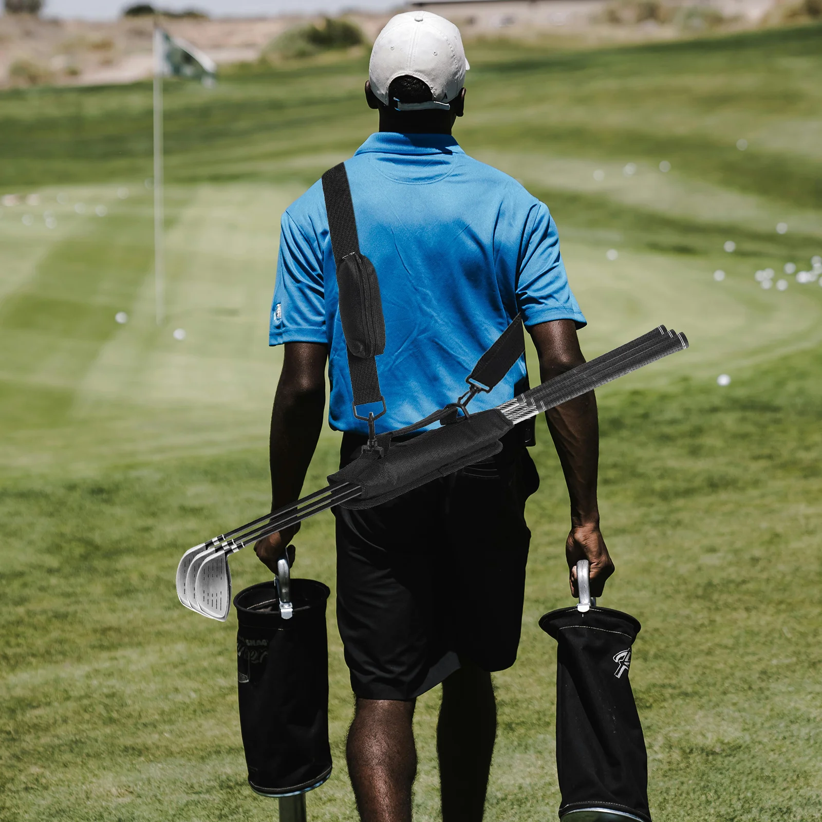 Golf Club Bag Heavy Duty Wear Resistant Design Bright Color Stylish Shape for Comfortable Carrying Golf Accessories Travel