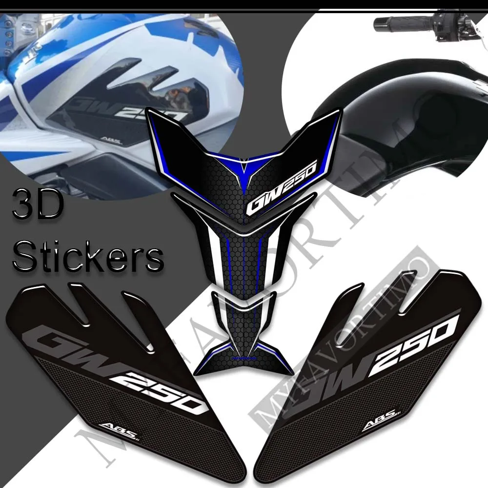 

Motorcycle Stickers Decals Tank Pad Side Grips Gas Fuel Oil Kit Knee Protection For Suzuki Inazuma GW250 GW 250