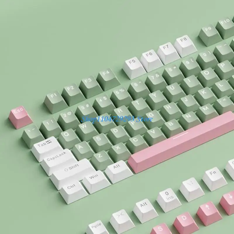 Y2GD 134PCS PBT Double Shot Keycaps in OEM Profile,  Design for Mechanical Keyboard for Typists and Gamers