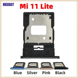 For Xiaomi Mi 11 Lite Mi11 Lite 5G High Quality  Sim Card Tray Holder SIM Tray Slot Holder Adapter Socket Repair Parts