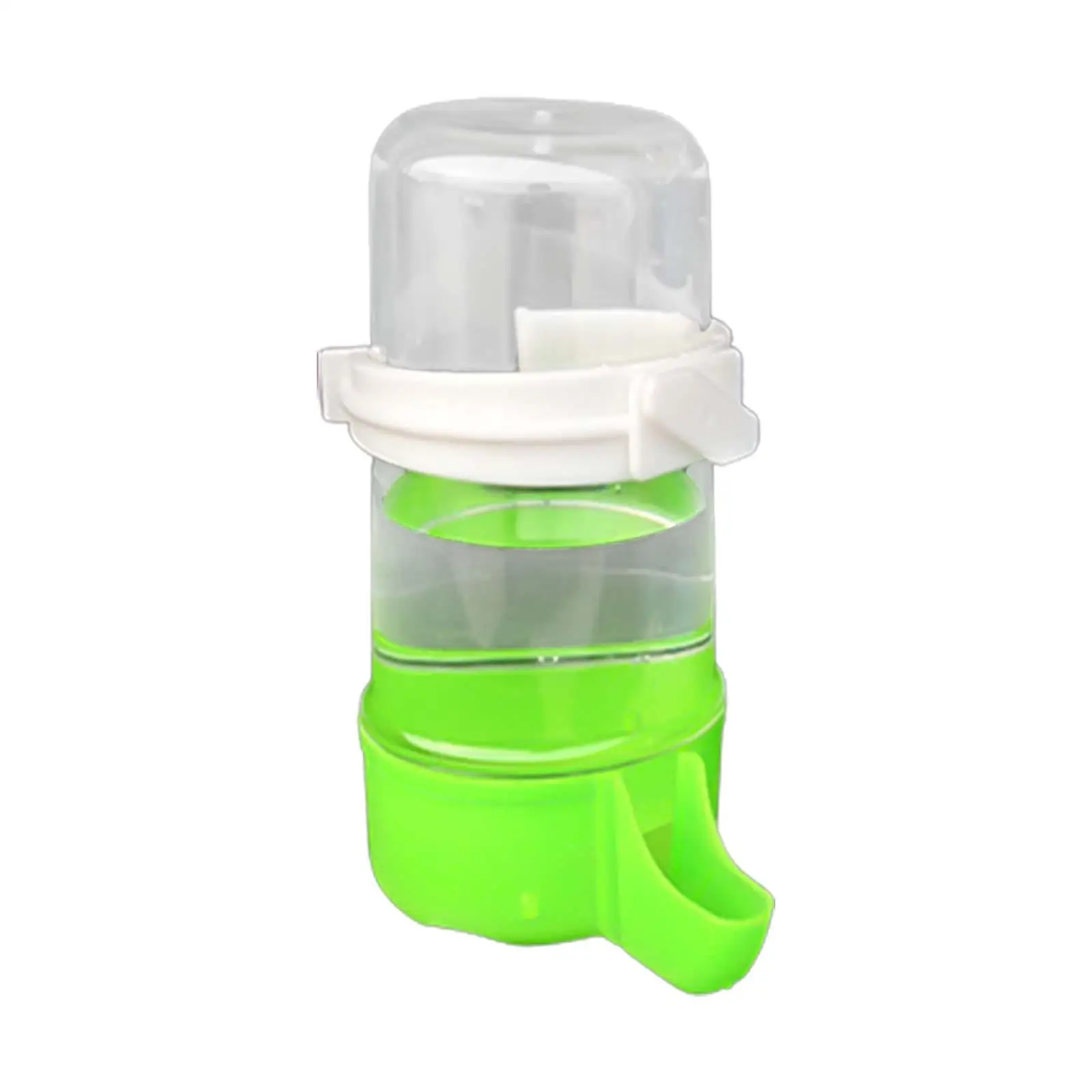 Bird Cage Water Dispenser Hanging Automatic Drinker 490ml PP Feeder for Parrot Lovebird Cockatiel Budgie No Mess Outdoor