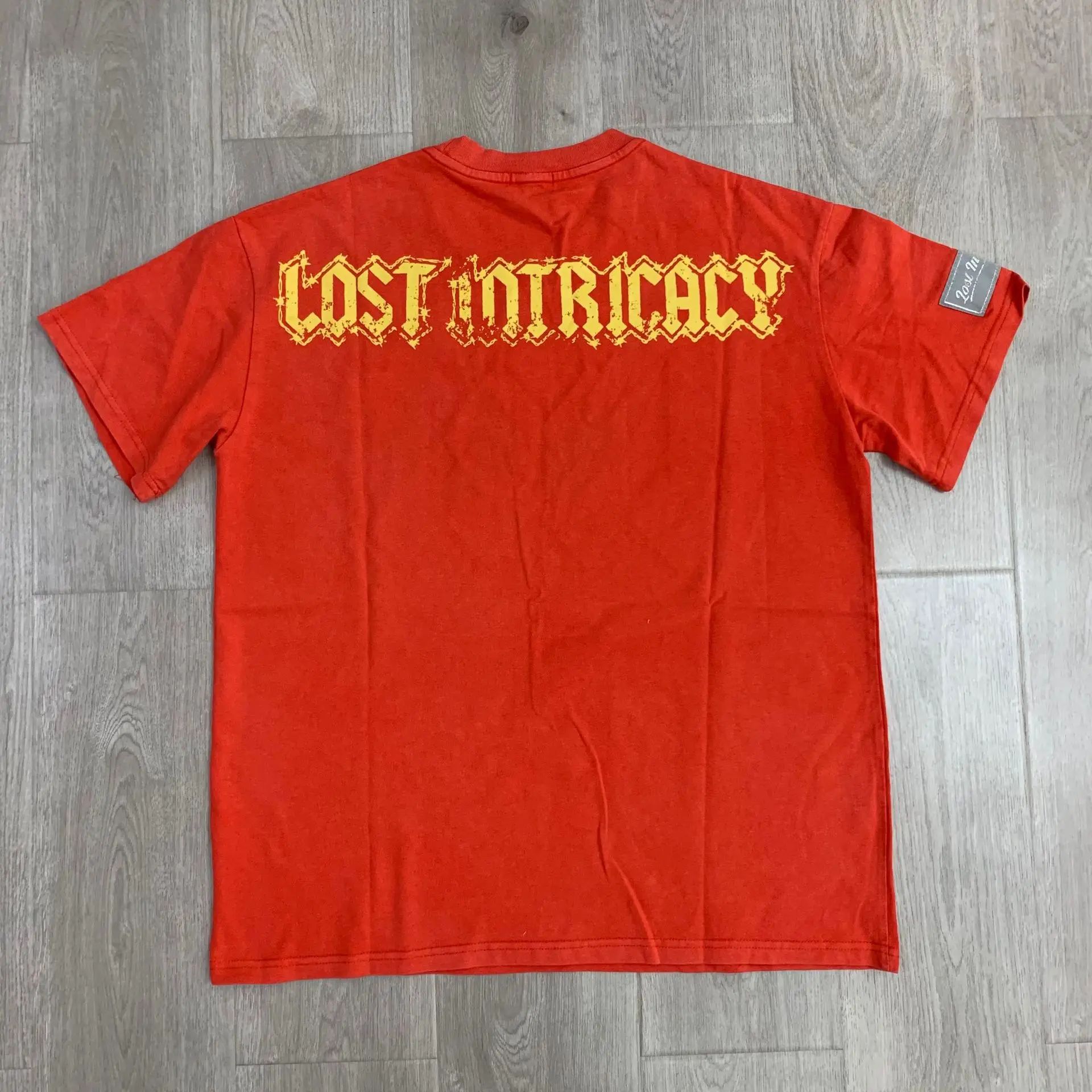 Best quality Lost intricacy 2026 Red Rhinestones Logo Summer Heavy duty Mens Womens Short Sleeve T-shirt Tops