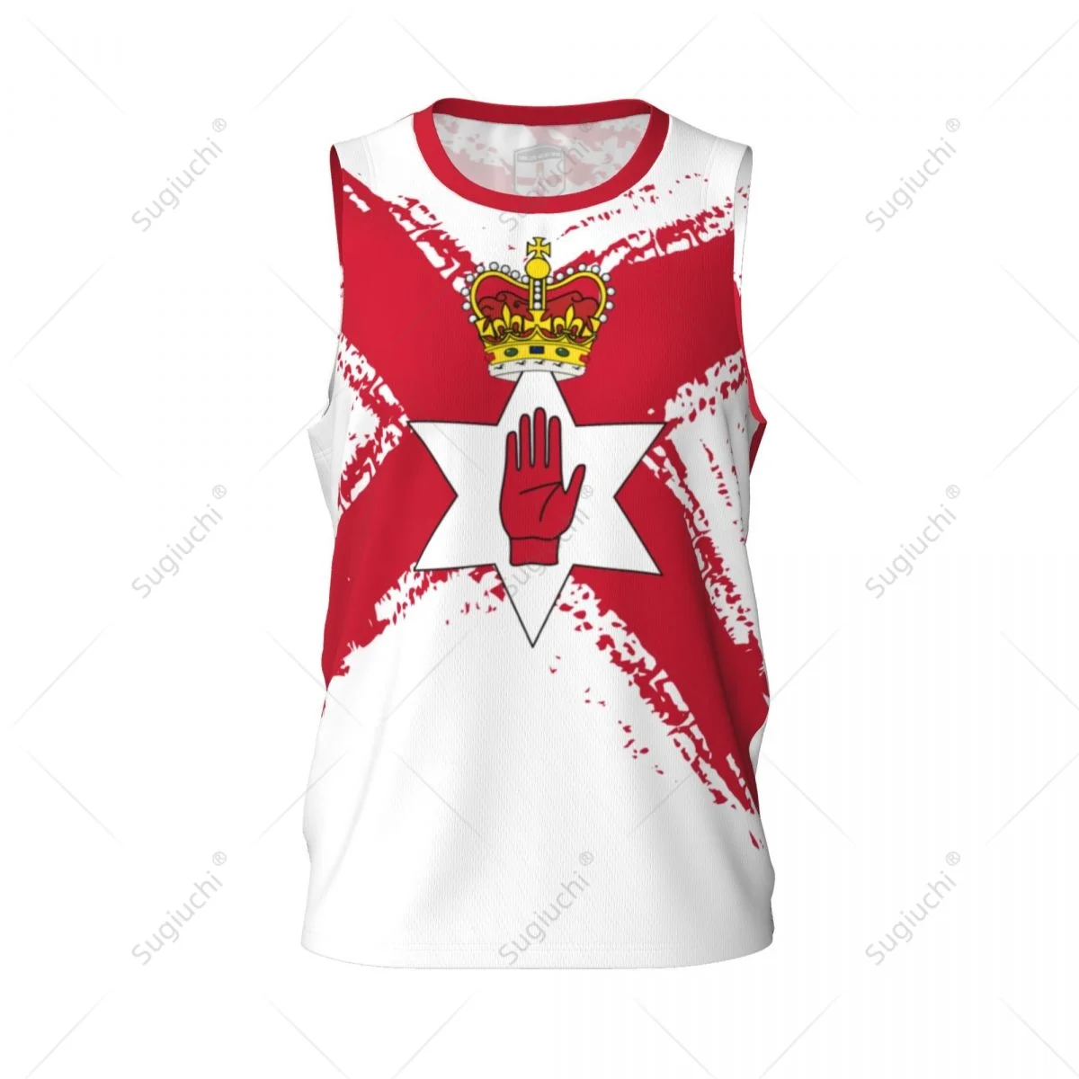 Men Basketball Sports Northern Ireland Flag Running Fitness Multifunction Sleeveless shirt Custom Name Nunber Exclusive