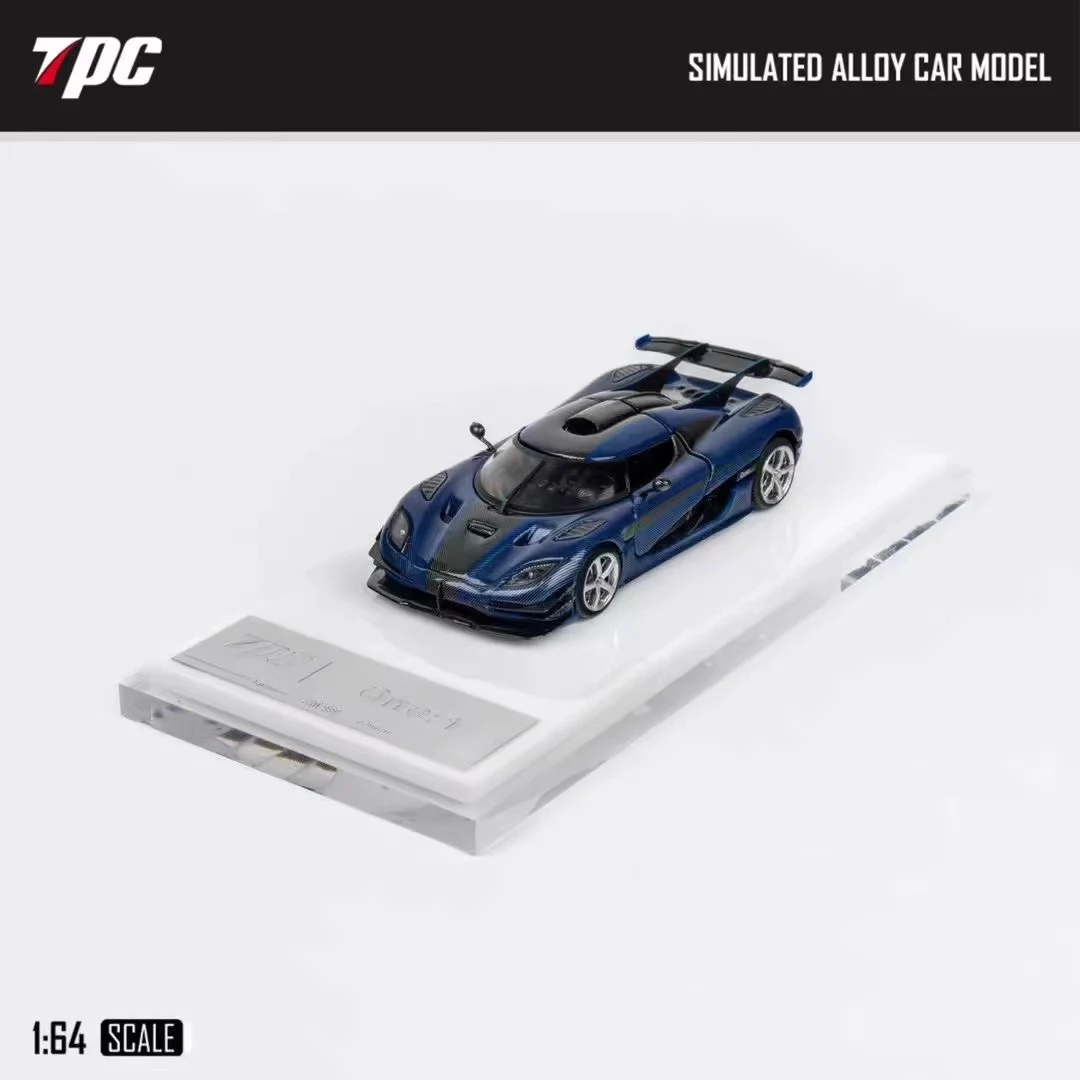 

Newly Stocks TPC 1:64 Koenig Segg ONE1 Carbon Blue Color Detachable Engine Hood Diecast Model Car In 2024