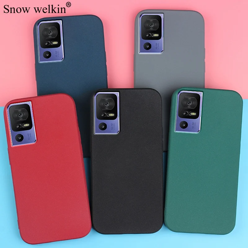 Sand Matte Soft Silicon Full Protect Shockproof Case For TCL 40 30 SE 40SE 30SE R 40R 405 408 Phone Case Cover Shell Fundas