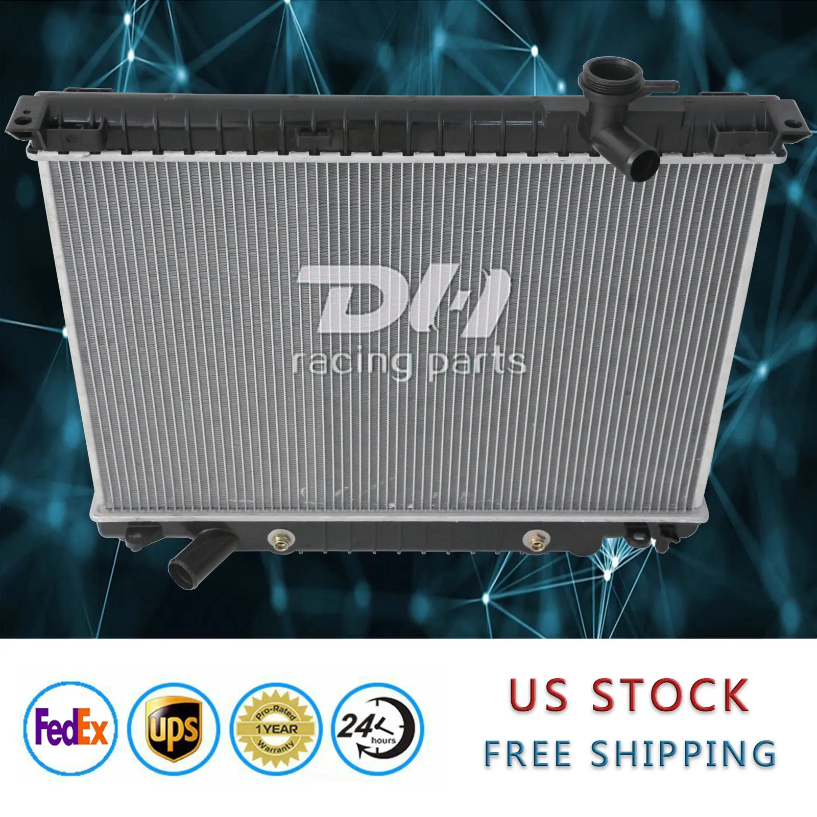 Radiador de alumínio adequado para Chevy Trailblazer GMC Envoy 04-07 Buick Rainier 2002-09