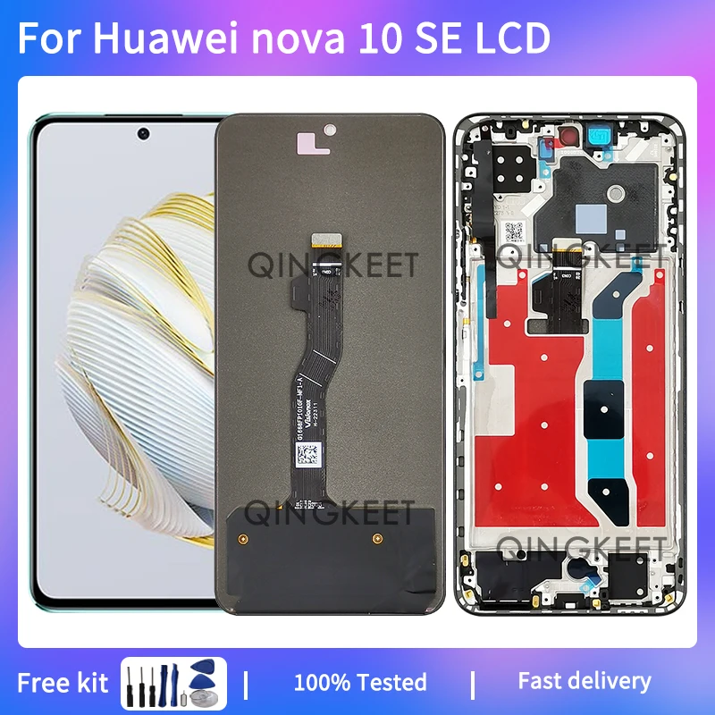 652-for-huawei-nova-10-se-lcd-bne-lx1-display-touch-screen-digitizer-assembly-for-huawei-nova-10-se-bne-lx3-lcd-with-frame