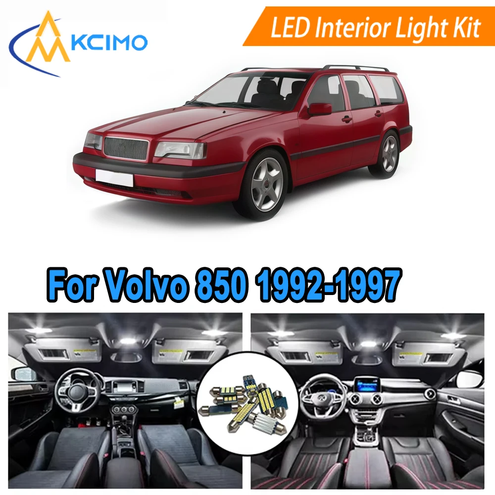 

Interior Light Bulbs Kit For Volvo 850 1992-1997 Complete Set for Dome Map Door Reading Trunk Lights​​ Direct Replacement