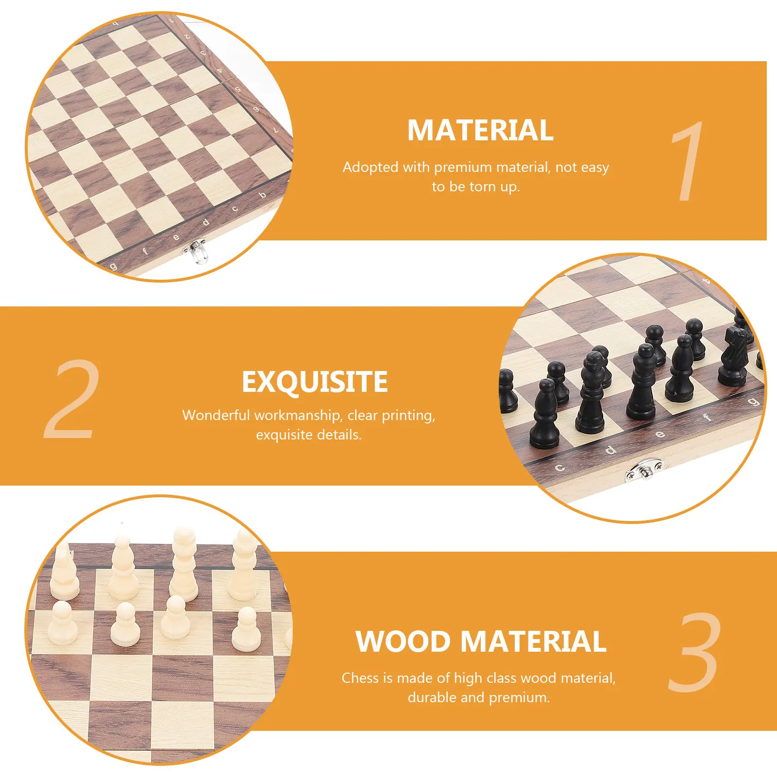 

Набор складных международных шахматных досок, обучающий, деревянный, легкий, портативный дизайн для детей и взрослых