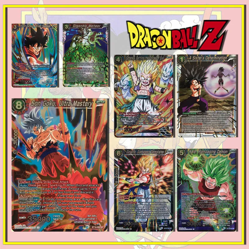 Bandai Dragon Ball US version SR card Son Goku Beerus Trunks Broli Towa BT series boy Toy collection Birthday Christmas gifts