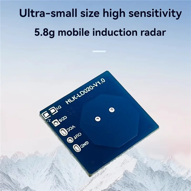 SQPP-2X LD020 Módulo de sensor de radar de presencia humana 5,8G Sensor de radar de alta sensibilidad de tamaño ultrapequeño