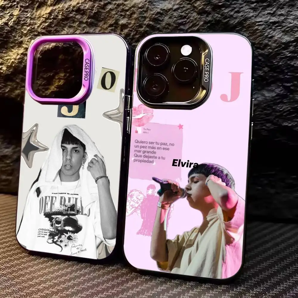 

COOL R-Rapper M-Milo J Phone Case For iPhone17,16,15,14,13,12,11 Plus,Pro Max Colored Silver Plated Inside Cover