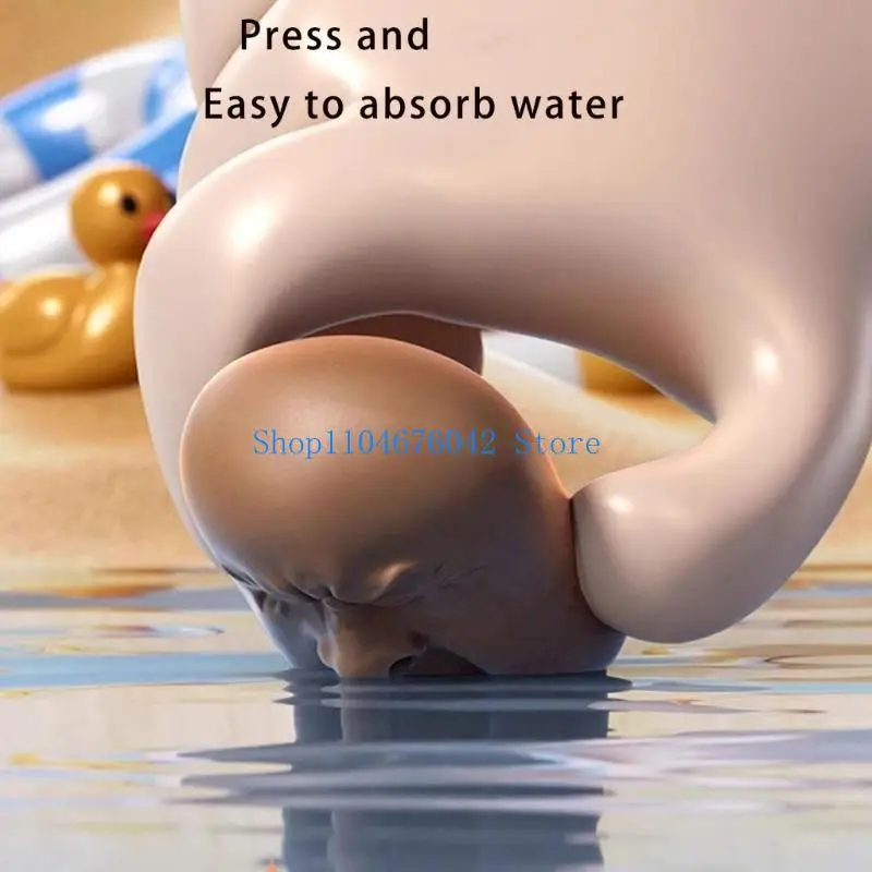 652F Entertaining Teas Pet Yawning Figure with Water Sprays Function Squeezing Toy For Pranks Home Decors Or Gifting