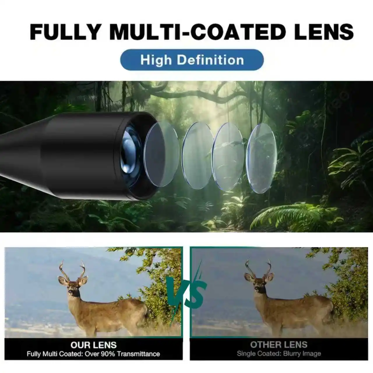 Aquilifer EP 5-25x56 FFP Rifle Scope, Christmas Tree Reticle, MIL Turrets, Side Focus, 11-Level Illumination, Waterproof Outdoor