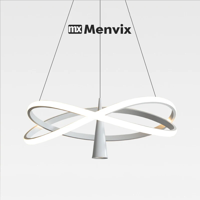 Modern Round LED Chandeliers for Living Room Dining Room Kitchen Island Luster Pendant Lights Fixture Home Decor Indoor Lighting