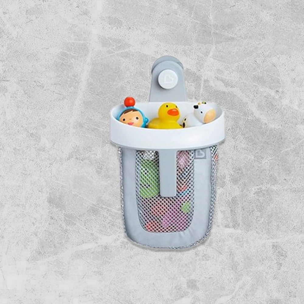 Picture 6: Bath Toy Storage Net ABS Plastic Net Cloth Bag Storage Rack Bathroom Children's Toy Storage Rack 25x21x8cm Bath Baskets