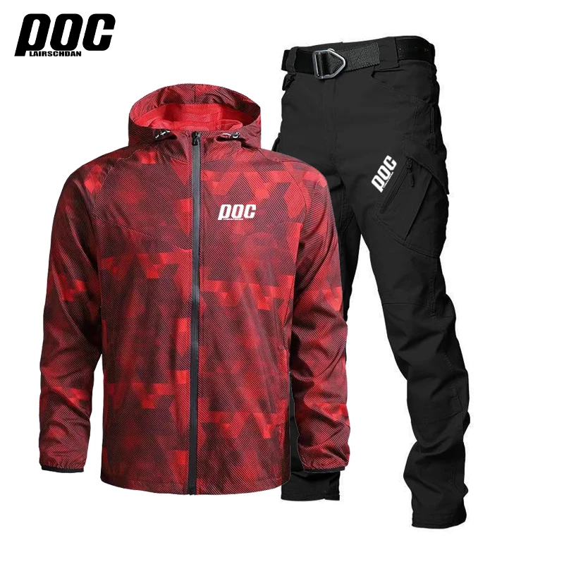 

LairschDan POC Men's Mountain Cycling Windproof Jacket Motorcycle Downhill Breathable Long Pants MTB Road Bicicleta Riding Pants