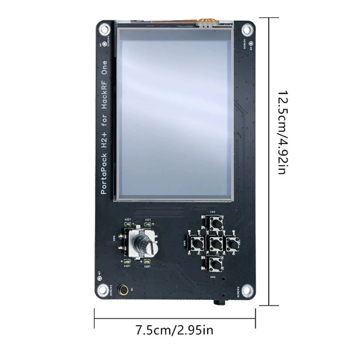 (A99Z] PORTAPACK H2 Touch Screen Expansion Board for One, Battery Charging, TCXO Clock, Audio Input Output, TF Card Slot
