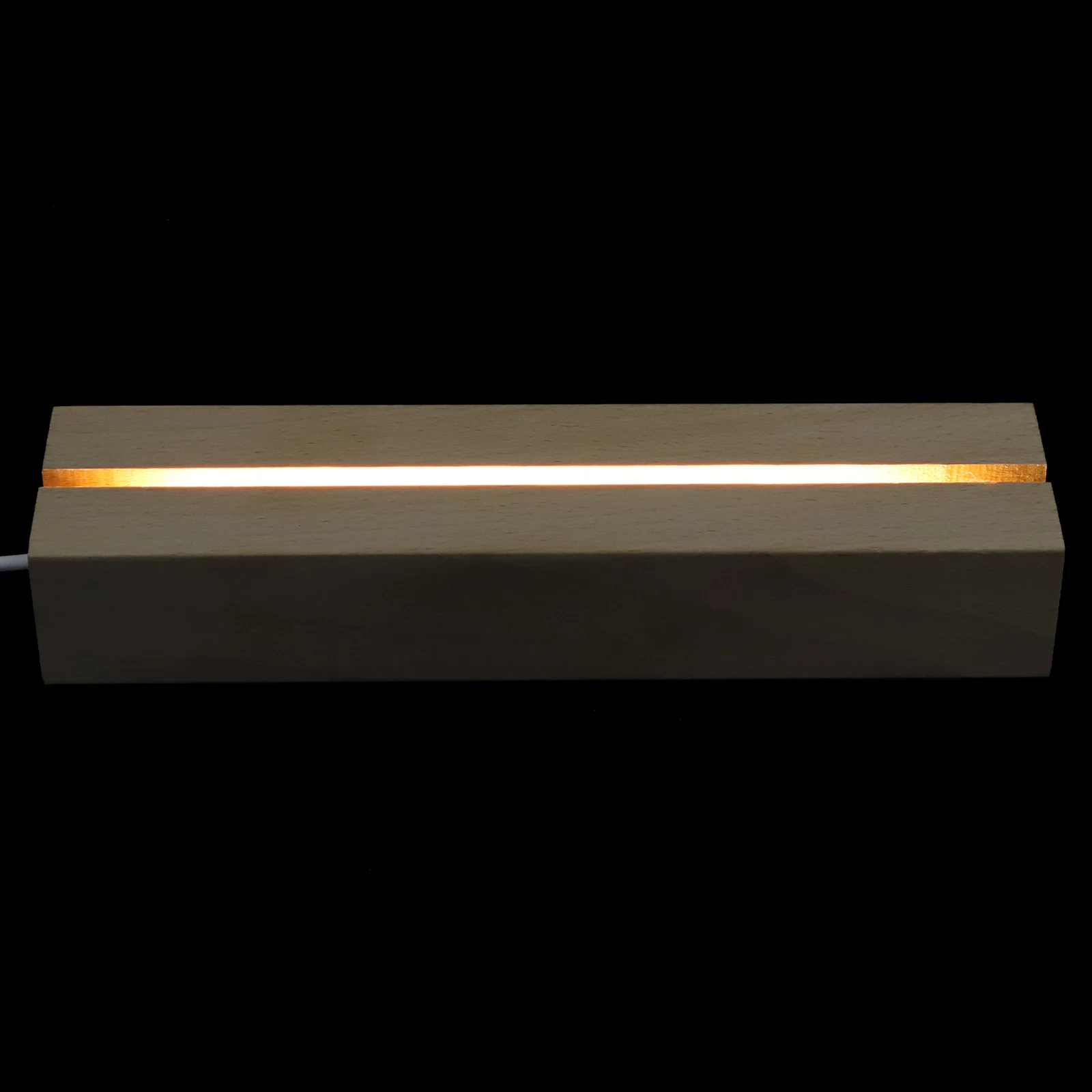 

Wooden Night Lamp Base LED Light Stand Home Decor Durable Unique Shape Warm Glow Acrylic Child Safe Lighting Pedestal Display