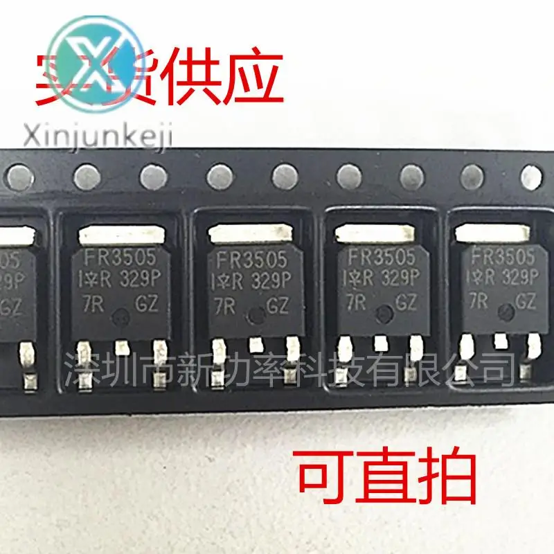 20 pces original novo irfr3505pbf n-channel fet 55v 71a smd to252 irfr3505