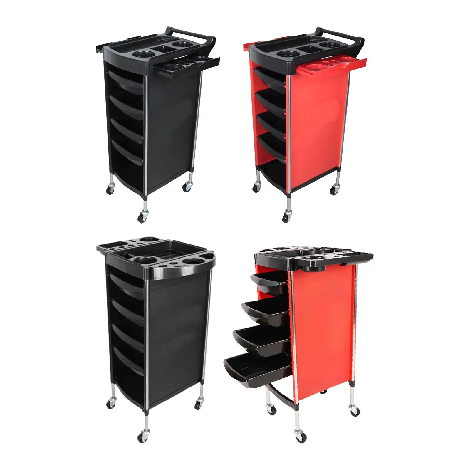 Hair Salon Trolley Cart for , Portable Storage Solution for Salons