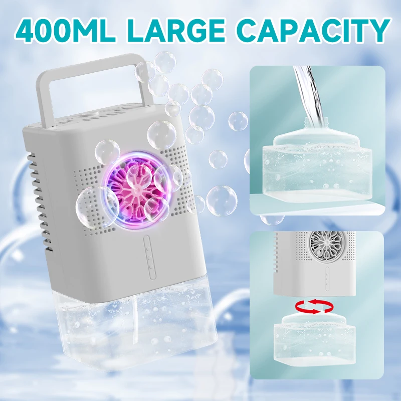 Bellenblaasmachine speciaal ontworpen voor buitenfeestjes, met een capaciteit van 400 ml, is een draagbare bubbel met lange levensduur en grote capaciteit